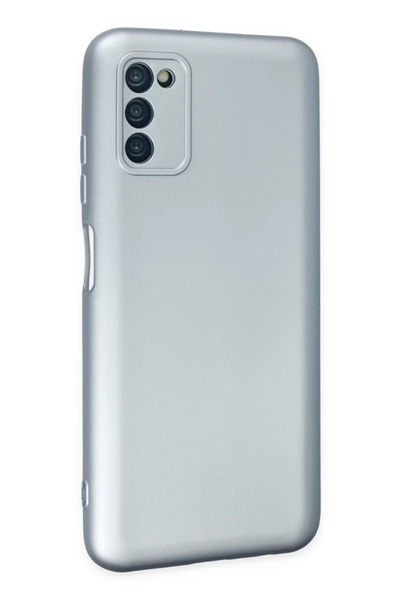 Samsung Galaxy A03S Kılıf Nano içi Kadife Silikon - Sky Blue