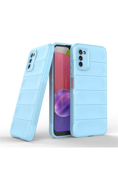 Samsung Galaxy A03S Kılıf Optimum Silikon - Sky Blue