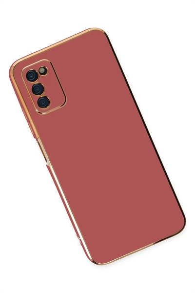 Samsung Galaxy A03S Kılıf Volet Silikon - Kırmızı