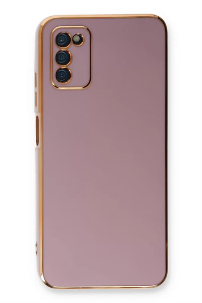 Samsung Galaxy A03S Kılıf Volet Silikon - Mor