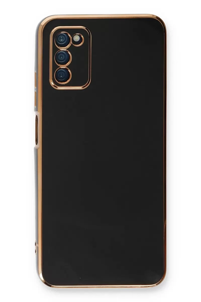 Samsung Galaxy A03S Kılıf Volet Silikon - Siyah