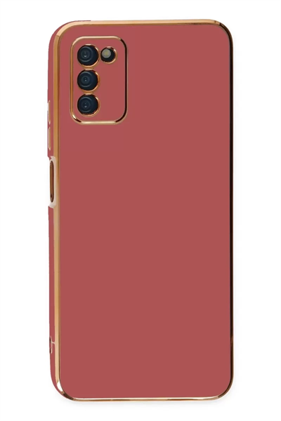 Samsung Galaxy A03S Kılıf Volet Silikon - Kırmızı