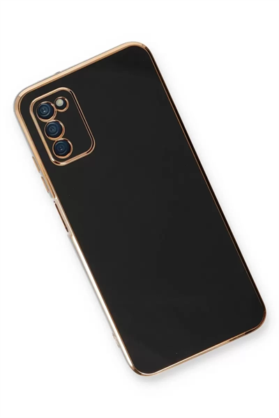 Samsung Galaxy A03S Kılıf Volet Silikon - Siyah