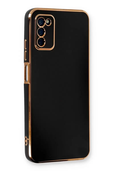 Samsung Galaxy A03S Kılıf Volet Silikon - Siyah