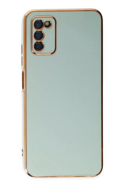 Samsung Galaxy A03S Kılıf Volet Silikon - Açık Yeşil