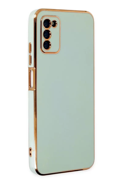 Samsung Galaxy A03S Kılıf Volet Silikon - Açık Yeşil