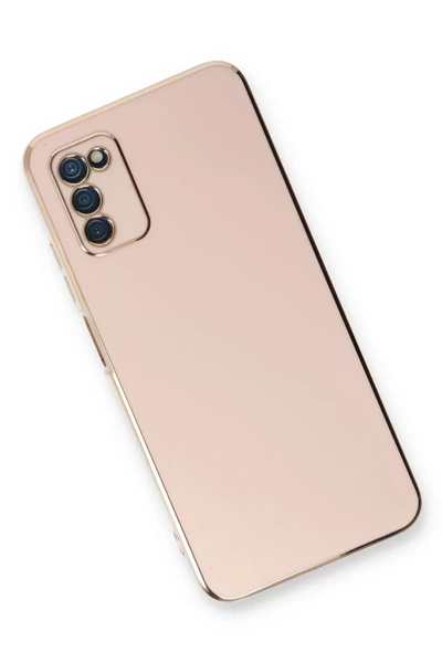 Samsung Galaxy A03S Kılıf Volet Silikon - Pembe