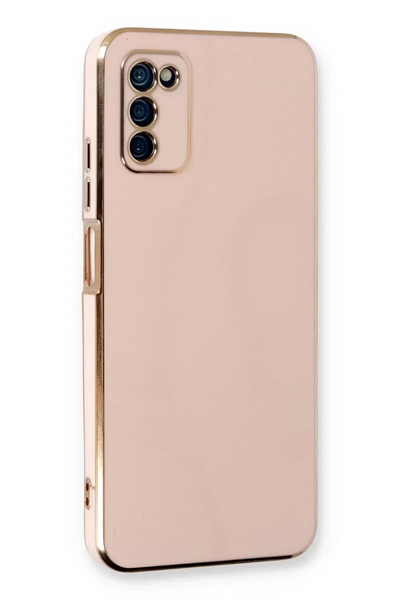 Samsung Galaxy A03S Kılıf Volet Silikon - Pembe