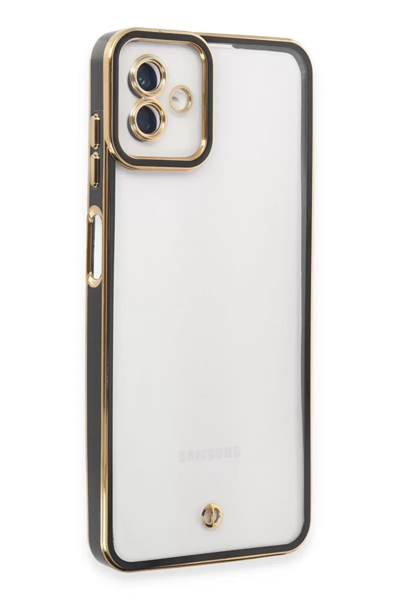 Samsung Galaxy A04 Kılıf Liva Lens Silikon - Siyah