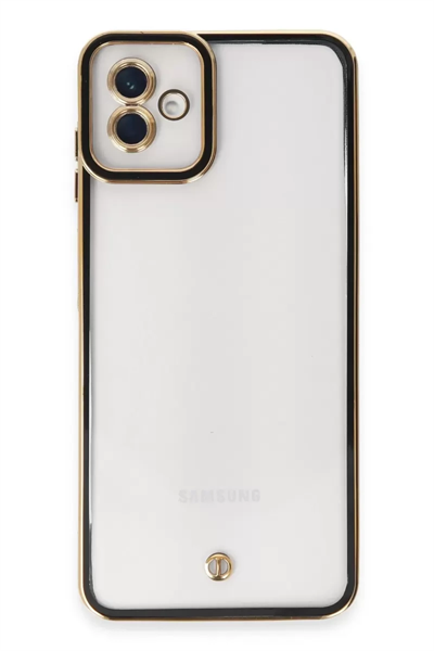 Samsung Galaxy A04 Kılıf Liva Lens Silikon - Siyah