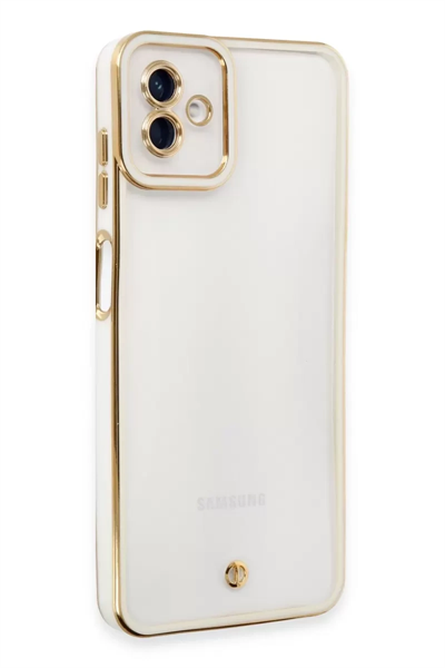 Samsung Galaxy A04 Kılıf Liva Lens Silikon - Beyaz