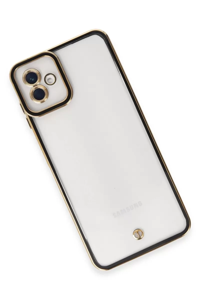 Samsung Galaxy A04 Kılıf Liva Lens Silikon - Siyah