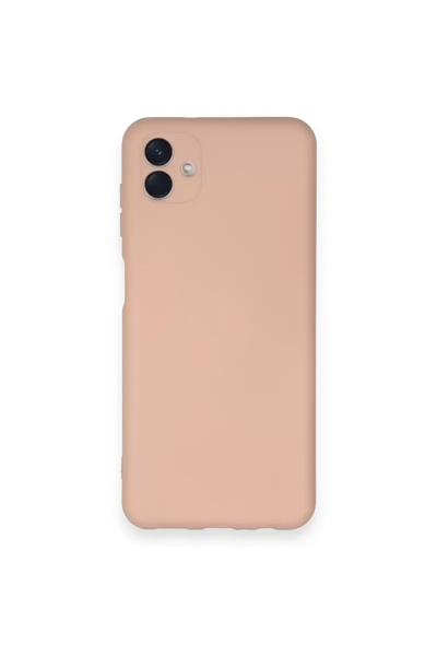Samsung Galaxy A04 Kılıf Nano içi Kadife Silikon - Pudra