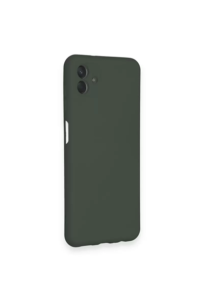 Samsung Galaxy A04 Kılıf Nano içi Kadife Silikon - Koyu Yeşil