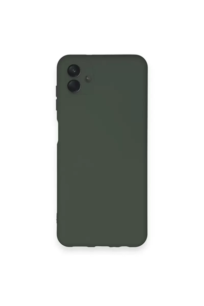 Samsung Galaxy A04 Kılıf Nano içi Kadife Silikon - Koyu Yeşil