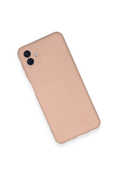 Samsung Galaxy A04 Kılıf Nano içi Kadife Silikon - Pudra