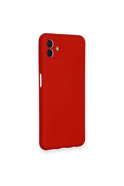 Samsung Galaxy A04 Kılıf Nano içi Kadife Silikon - Kırmızı