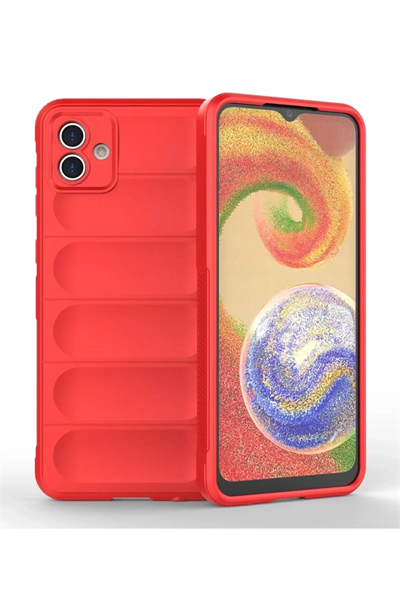 Samsung Galaxy A04 Kılıf Optimum Silikon - Kırmızı