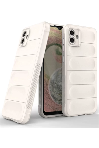 Samsung Galaxy A04 Kılıf Optimum Silikon - Krem