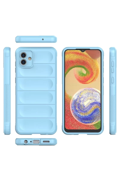 Samsung Galaxy A04 Kılıf Optimum Silikon - Sky Blue