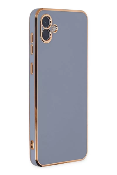 Samsung Galaxy A04 Kılıf Volet Silikon - Mavi