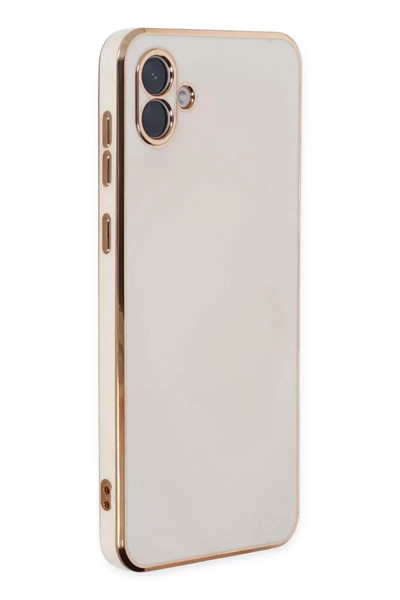 Samsung Galaxy A04 Kılıf Volet Silikon - Beyaz