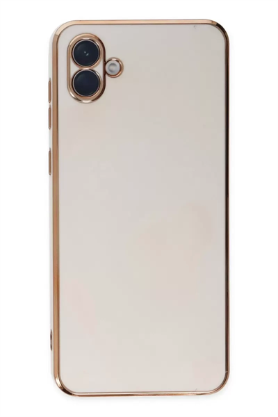 Samsung Galaxy A04 Kılıf Volet Silikon - Beyaz