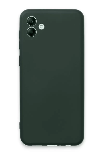 Samsung Galaxy A04E Kılıf First Silikon - Koyu Yeşil