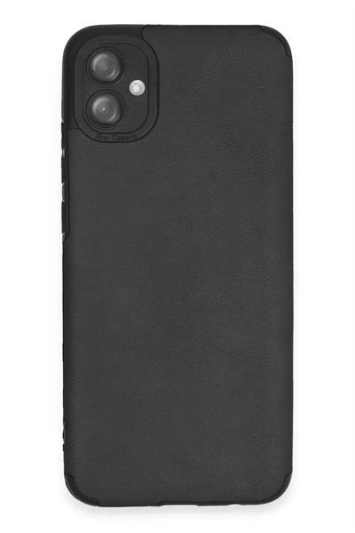 Samsung Galaxy A04E Kılıf Loop Deri Silikon - Siyah