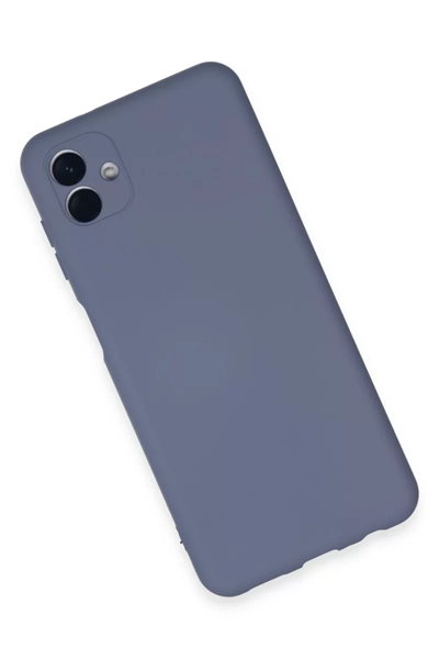 Samsung Galaxy A04E Kılıf Nano içi Kadife Silikon - Gri