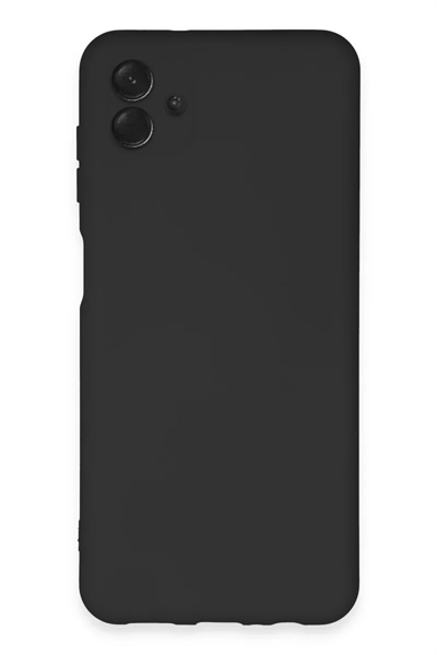 Samsung Galaxy A04E Kılıf Nano içi Kadife Silikon - Siyah
