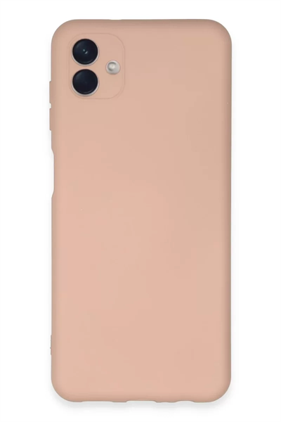 Samsung Galaxy A04E Kılıf Nano içi Kadife Silikon - Pudra