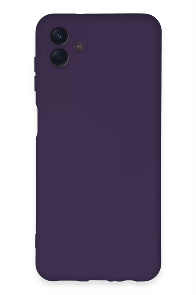 Samsung Galaxy A04E Kılıf Nano içi Kadife Silikon - Mor