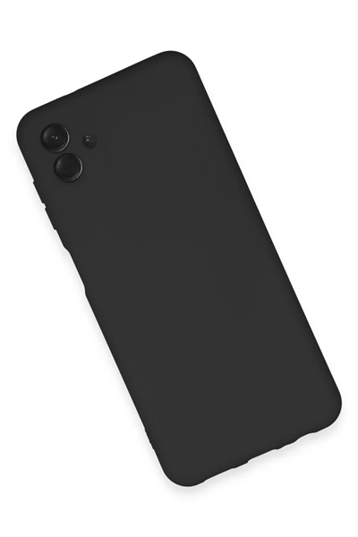 Samsung Galaxy A04E Kılıf Nano içi Kadife Silikon - Siyah