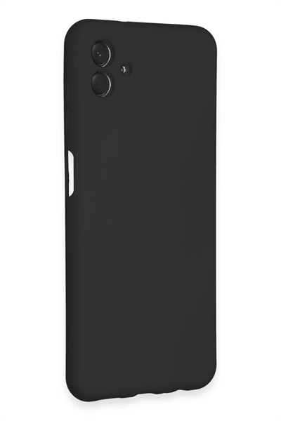 Samsung Galaxy A04E Kılıf Nano içi Kadife Silikon - Siyah