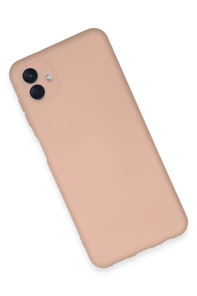 Samsung Galaxy A04E Kılıf Nano içi Kadife Silikon - Pudra