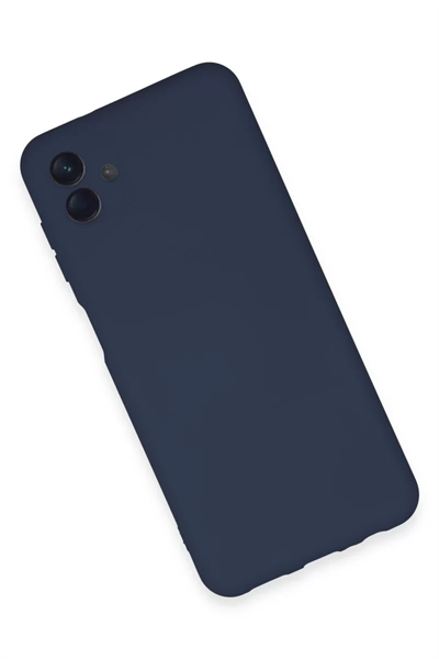 Samsung Galaxy A04E Kılıf Nano içi Kadife Silikon - Lacivert