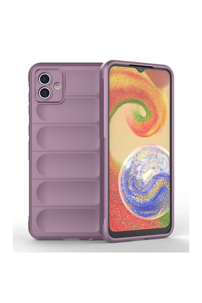 Samsung Galaxy A04E Kılıf Optimum Silikon - Mor
