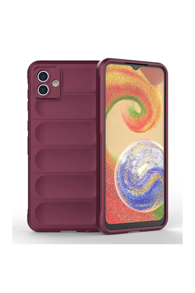 Samsung Galaxy A04E Kılıf Optimum Silikon - Bordo