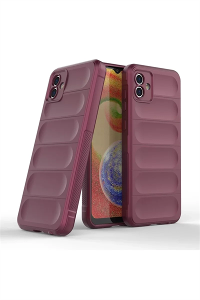 Samsung Galaxy A04E Kılıf Optimum Silikon - Bordo