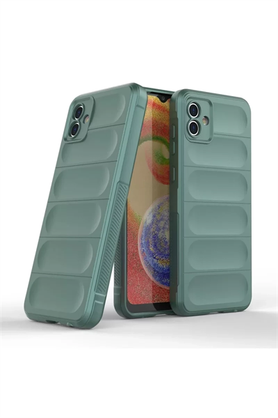 Samsung Galaxy A04E Kılıf Optimum Silikon - Koyu Yeşil