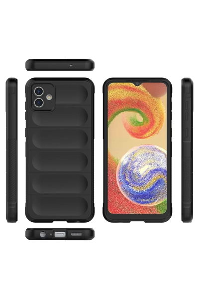 Samsung Galaxy A04E Kılıf Optimum Silikon - Siyah
