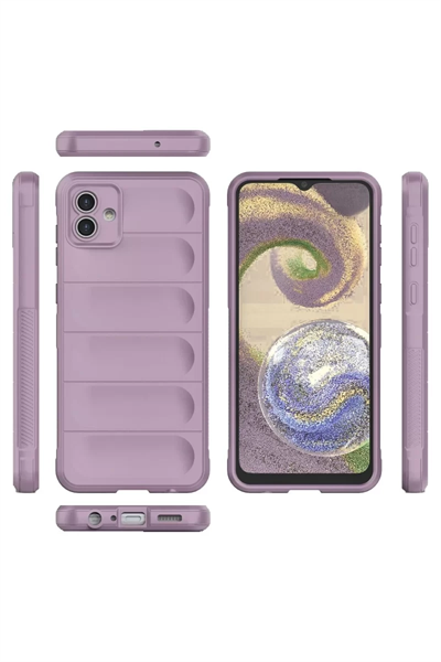 Samsung Galaxy A04E Kılıf Optimum Silikon - Mor