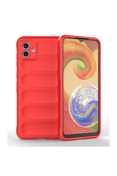 Samsung Galaxy A04E Kılıf Optimum Silikon - Kırmızı