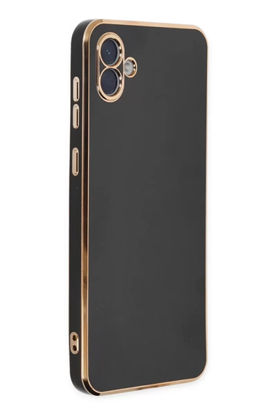 Samsung Galaxy A04E Kılıf Volet Silikon - Siyah