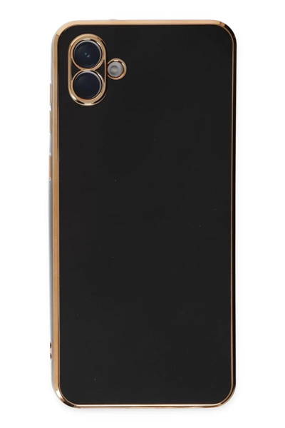 Samsung Galaxy A04E Kılıf Volet Silikon - Siyah
