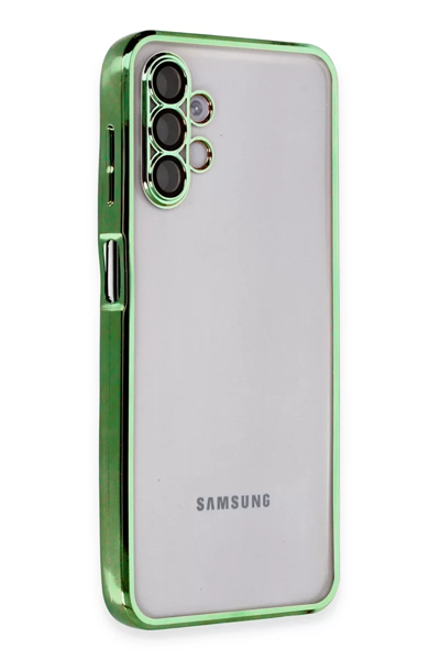 Samsung Galaxy A04S Kılıf Lensli Silikon - Yeşil