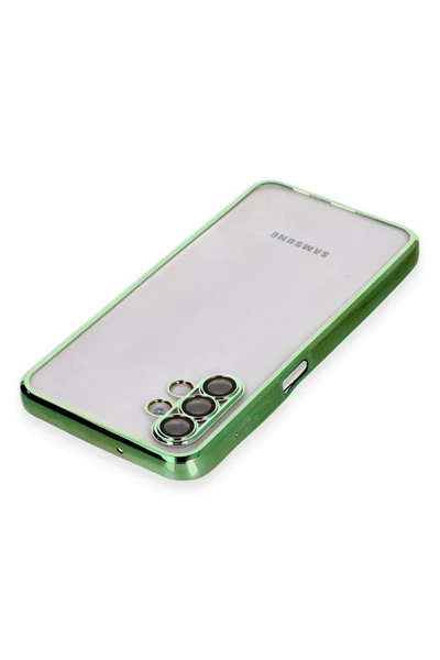 Samsung Galaxy A04S Kılıf Lensli Silikon - Yeşil