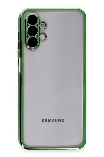 Samsung Galaxy A04S Kılıf Lensli Silikon - Yeşil