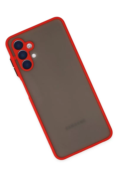Samsung Galaxy A04S Kılıf Montreal Silikon Kapak - Kırmızı